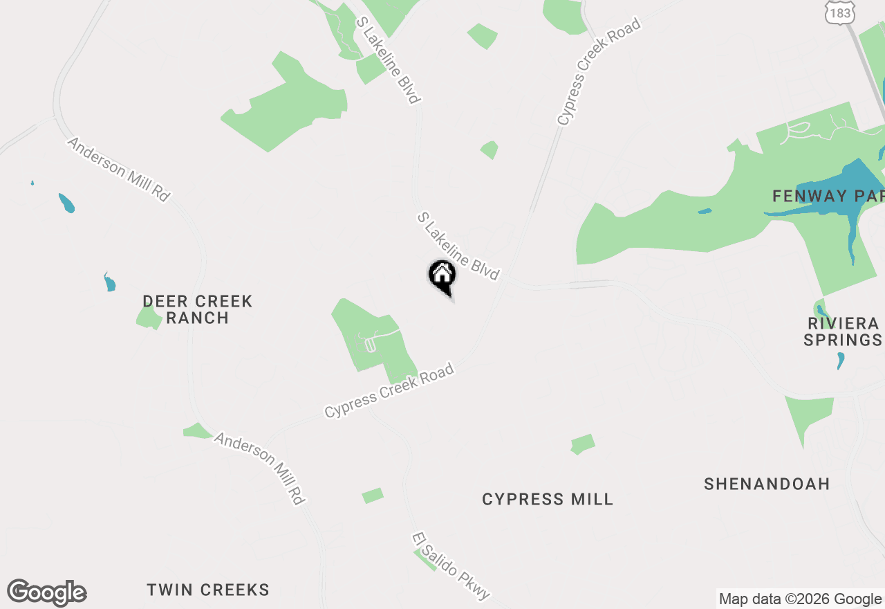 Map of 1810 Summer Rain Dr, Cedar Park, TX 78613