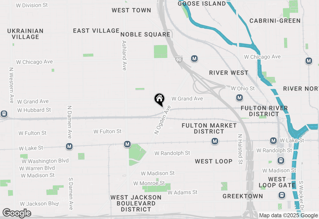 Map of 1363 W Hubbard Street, Chicago, IL 60642