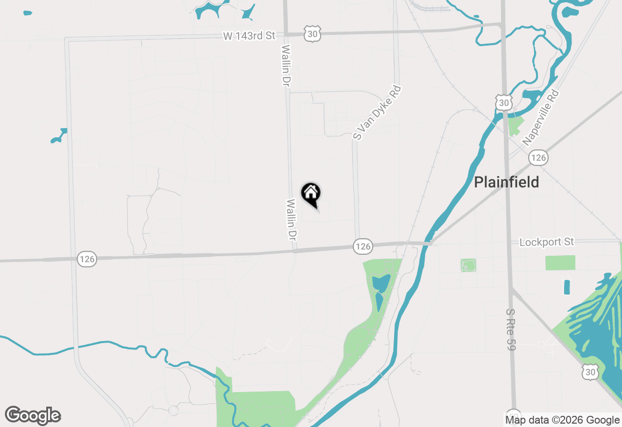 Map of 14924 S Case Street, Plainfield, IL 60544