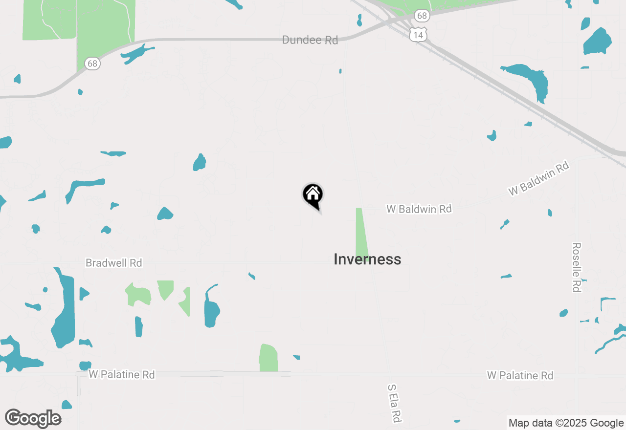 Map of 404 Inverdale Drive, Inverness, IL 60010