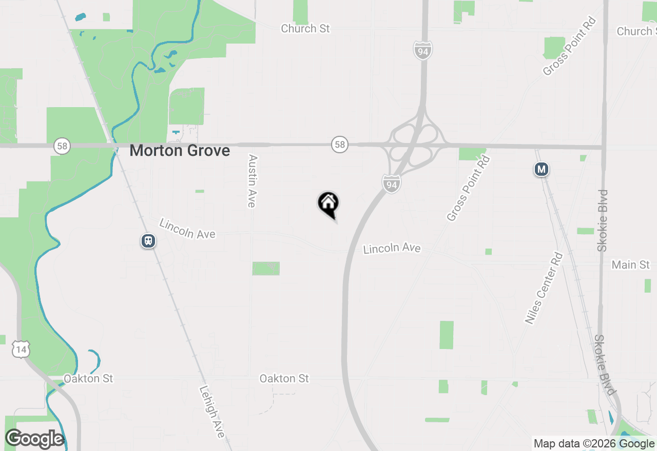 Map of 8511 Mango Avenue, Morton Grove, IL 60053