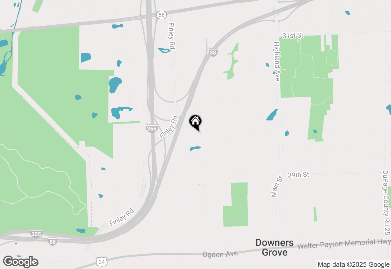 Map of 1481 Arrow Wood Lane, Downers Grove, IL 60515