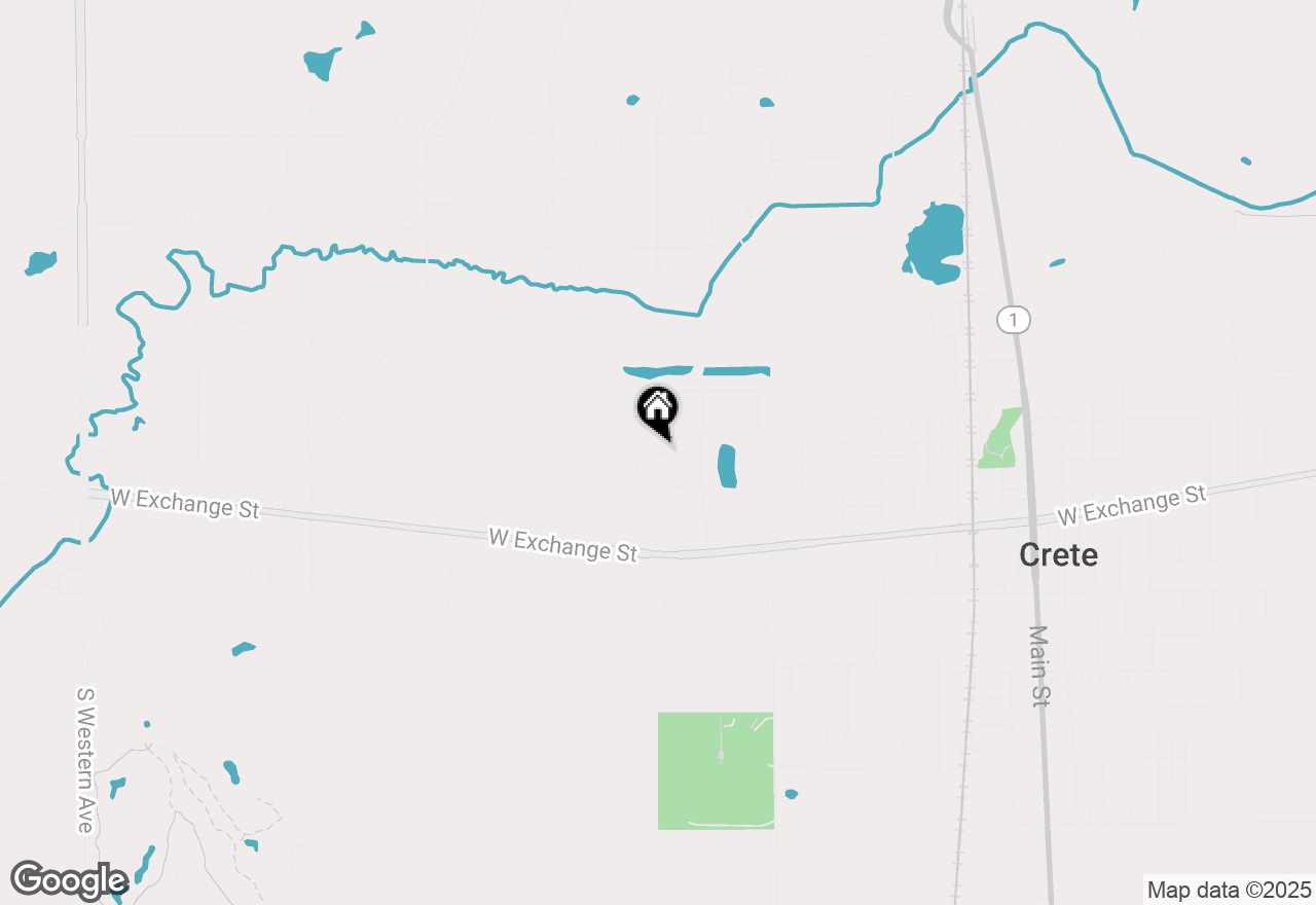 Map of 24446 Newport Drive, Crete, IL 60417