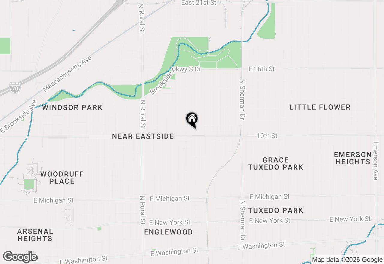 Map of 1013 N Lasalle Street, Indianapolis, IN 46201