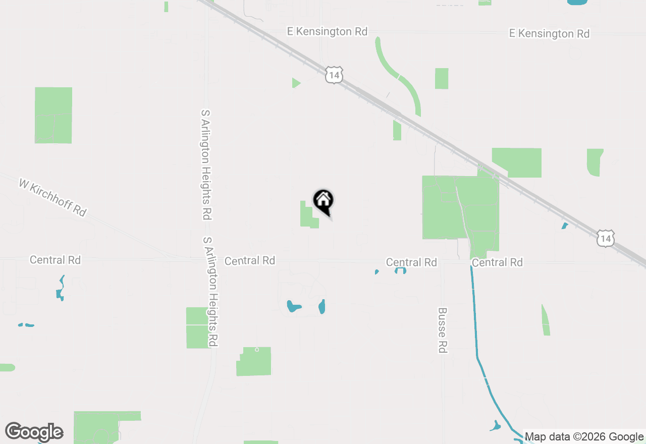 Map of 831 S Dryden Place, Arlington Heights, IL 60005