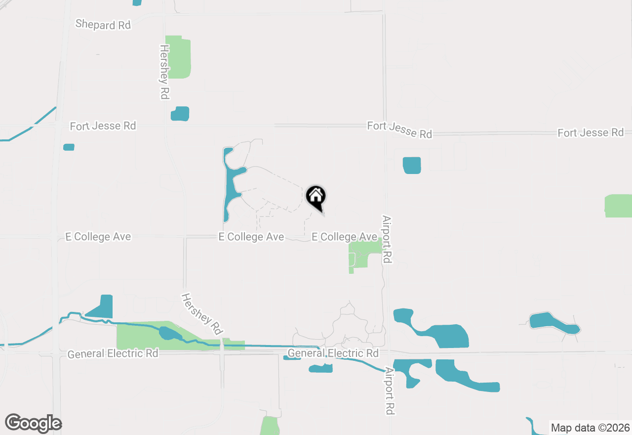 Map of 2707 Foxridge Run, Bloomington, IL 61704