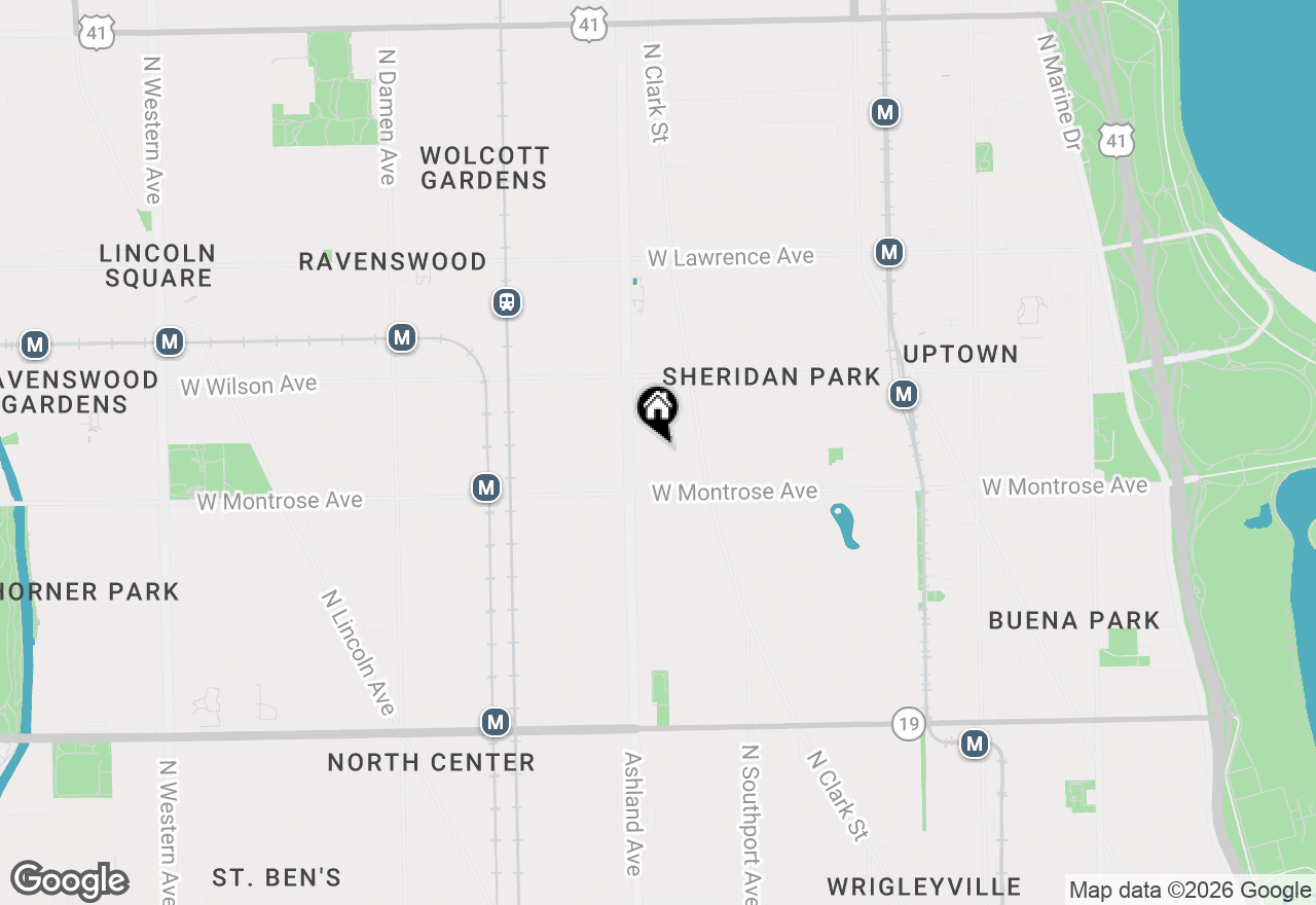 Map of 4444 N Greenview Avenue, Chicago, IL 60640