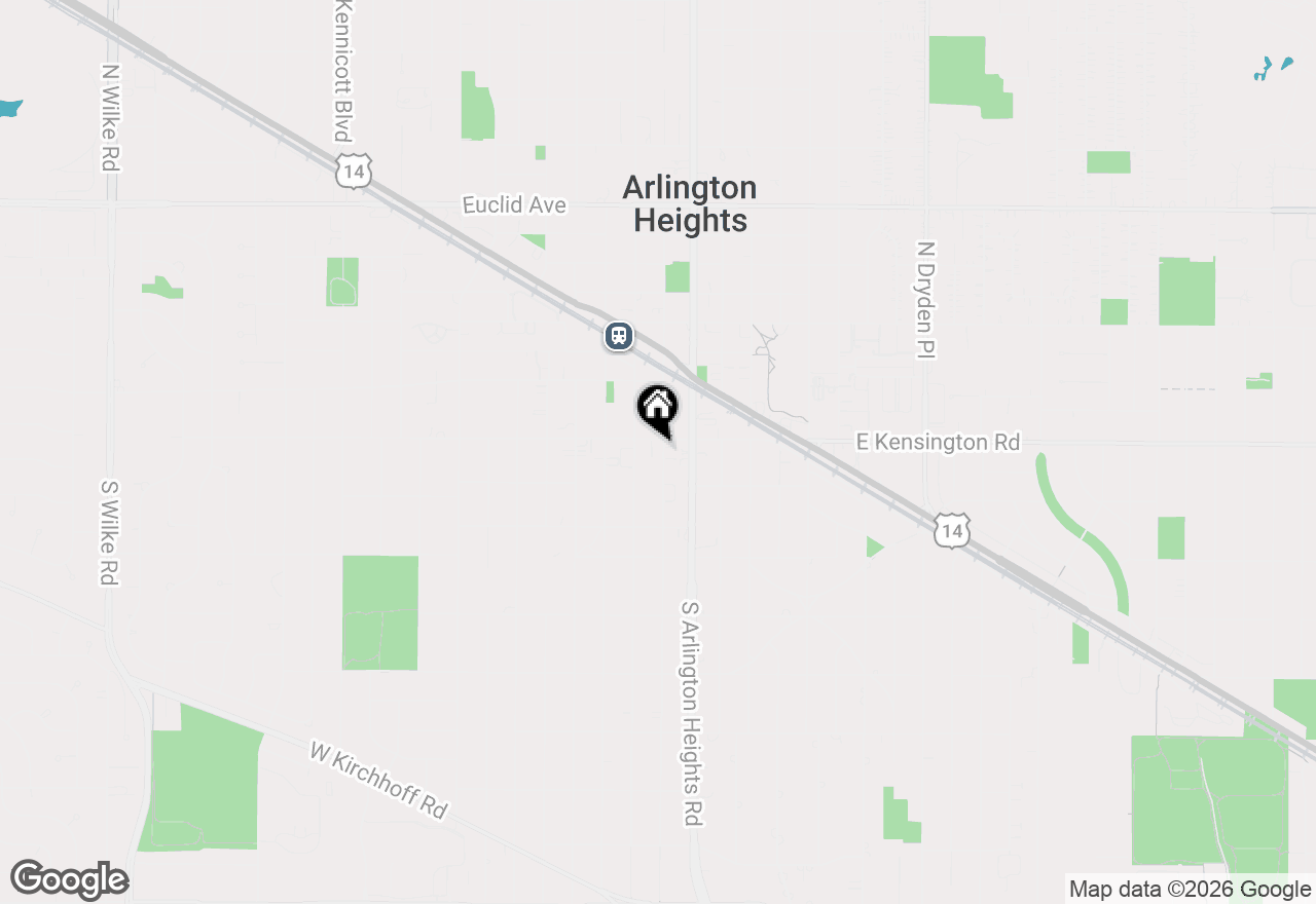 Map of 110 S Evergreen Avenue #5CN, Arlington Heights, IL 60005