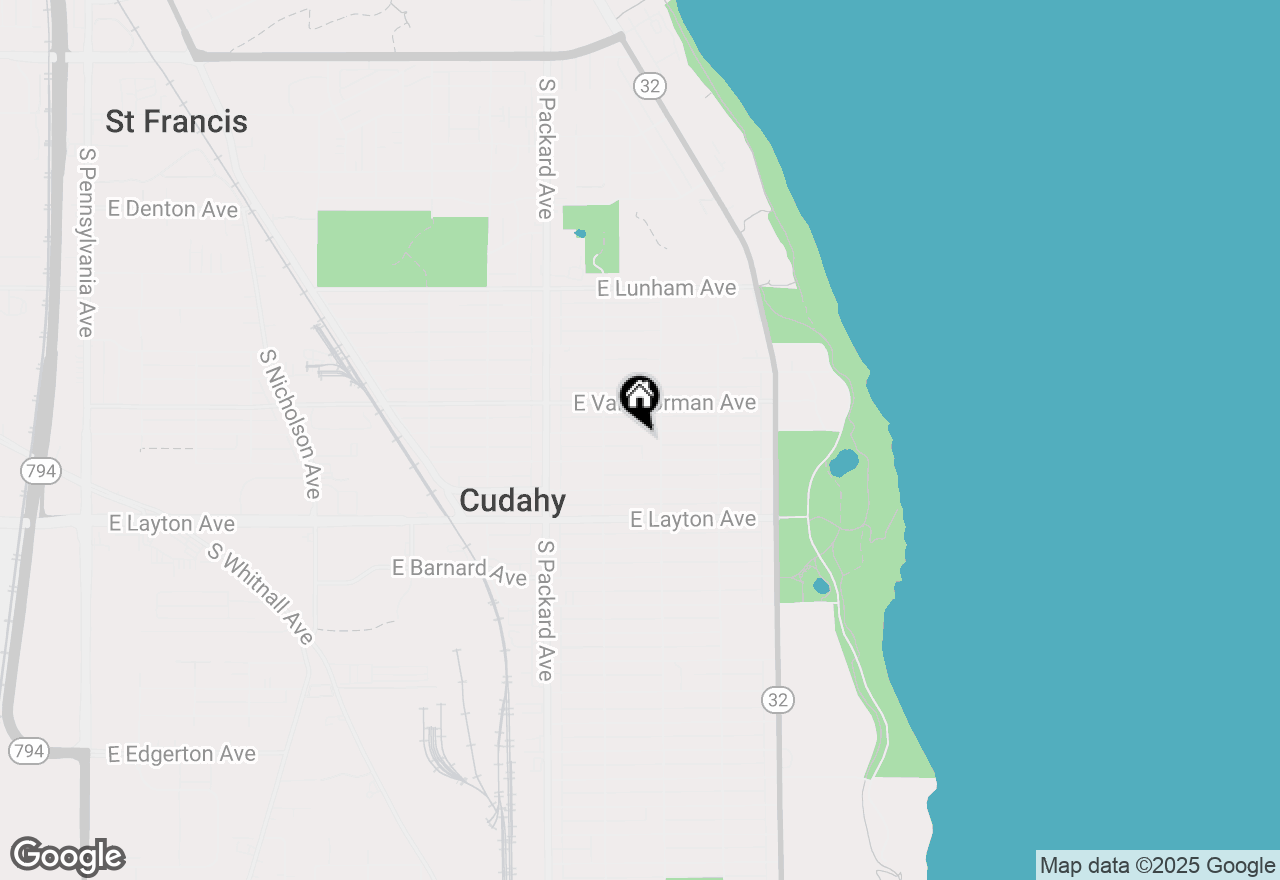 Map of 3751 E Armour Ave, Cudahy, WI 53110