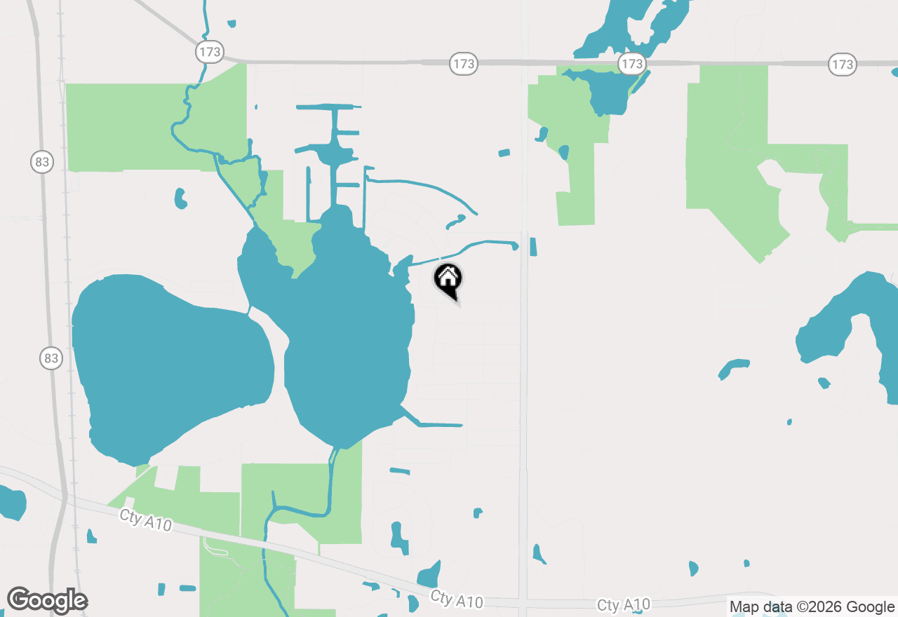 Map of 22235 W Greene Lane, Antioch, IL 60002