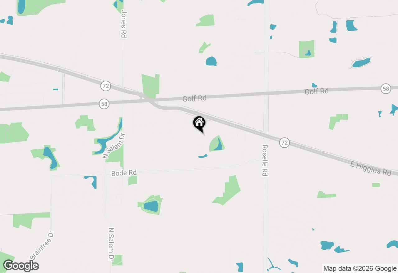 Map of 989 Spring Mill Drive, Hoffman Estates, IL 60169