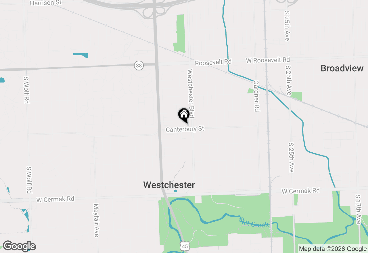 Map of 1547 Balmoral Avenue, Westchester, IL 60154