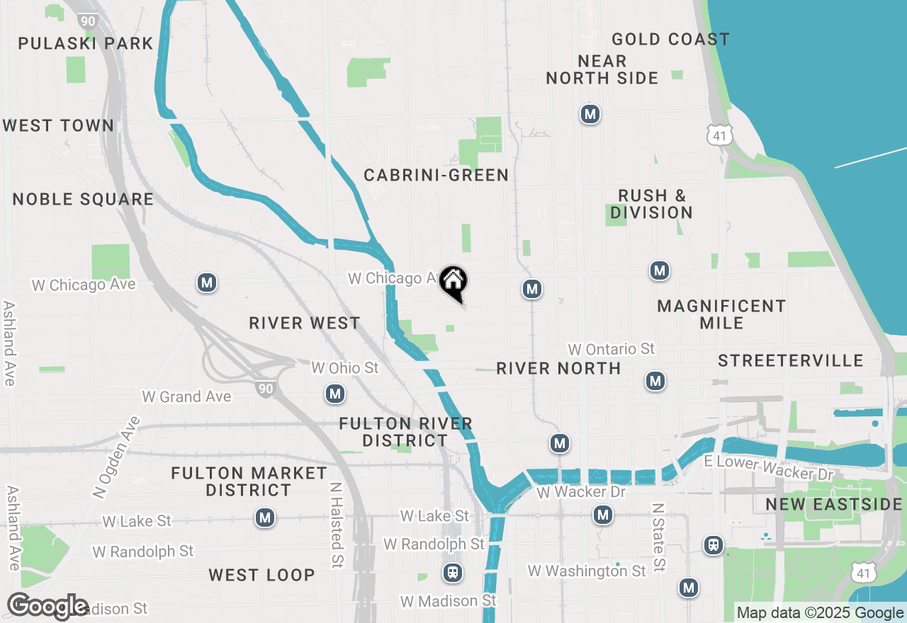 Map of 446 W Huron Street, Chicago, IL 60654