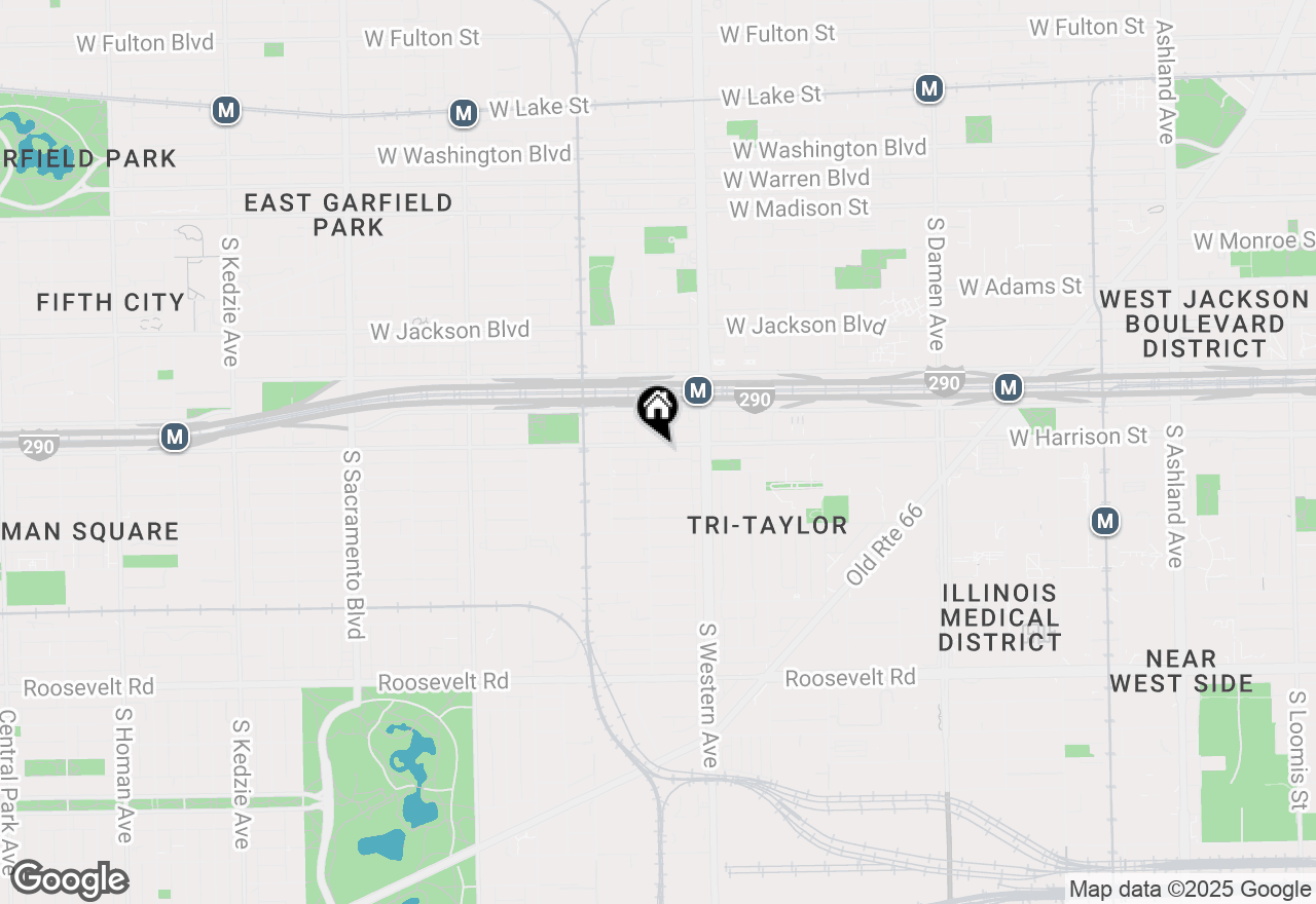 Map of 2451 W Harrison Street #3, Chicago, IL 60612