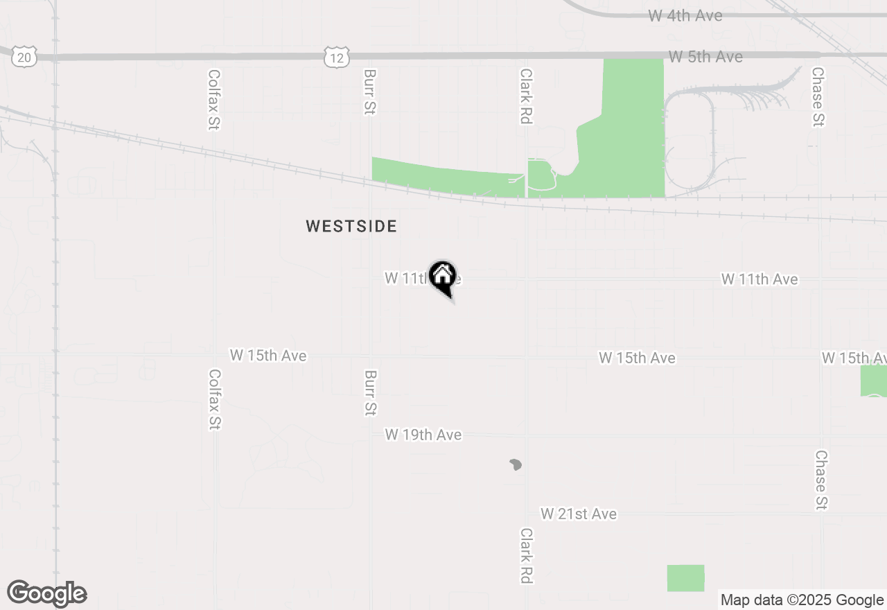 Map of 1166 Mount Street, Gary, IN 46406