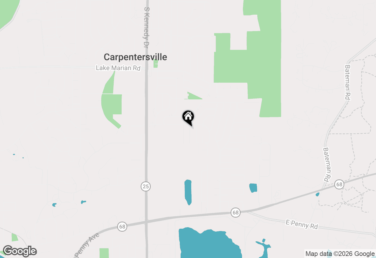 Map of 502 Tyler Drive, Carpentersville, IL 60110