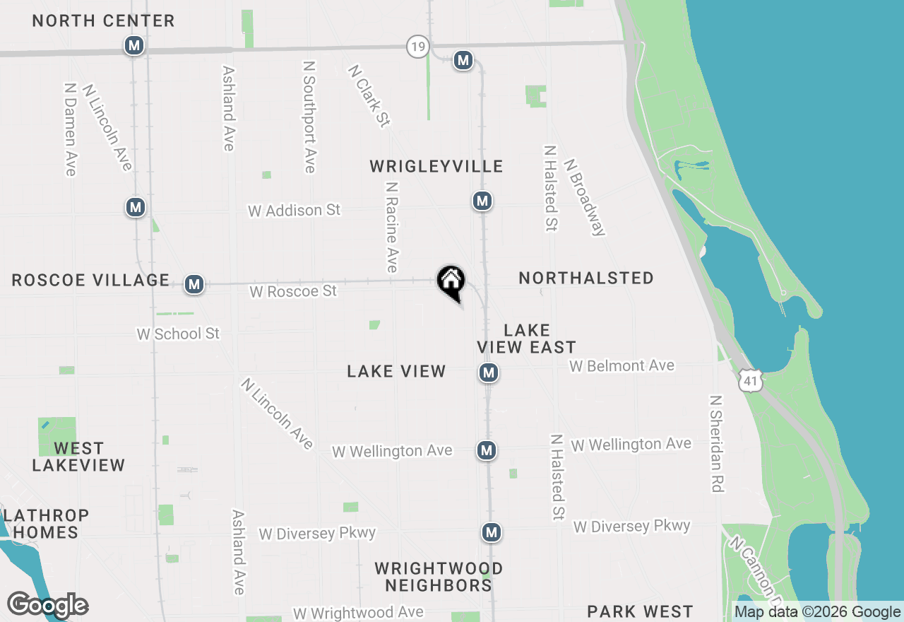 Map of 3322 N Kenmore Avenue #2, Chicago, IL 60657