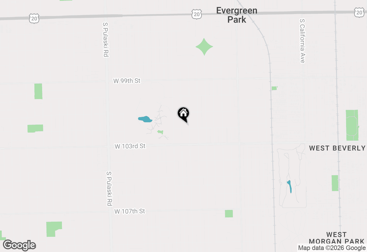 Map of 10155 S Clifton Park Avenue, Evergreen Park, IL 60805