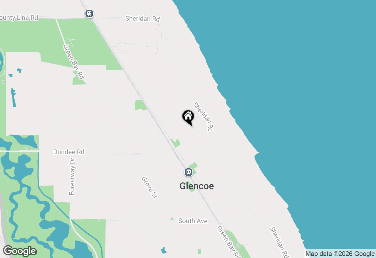 Map of 120 Crescent Drive, Glencoe, IL 60022