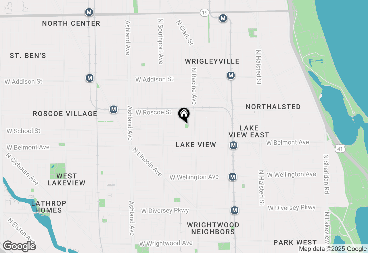 Map of 1240 W School Street, Chicago, IL 60657