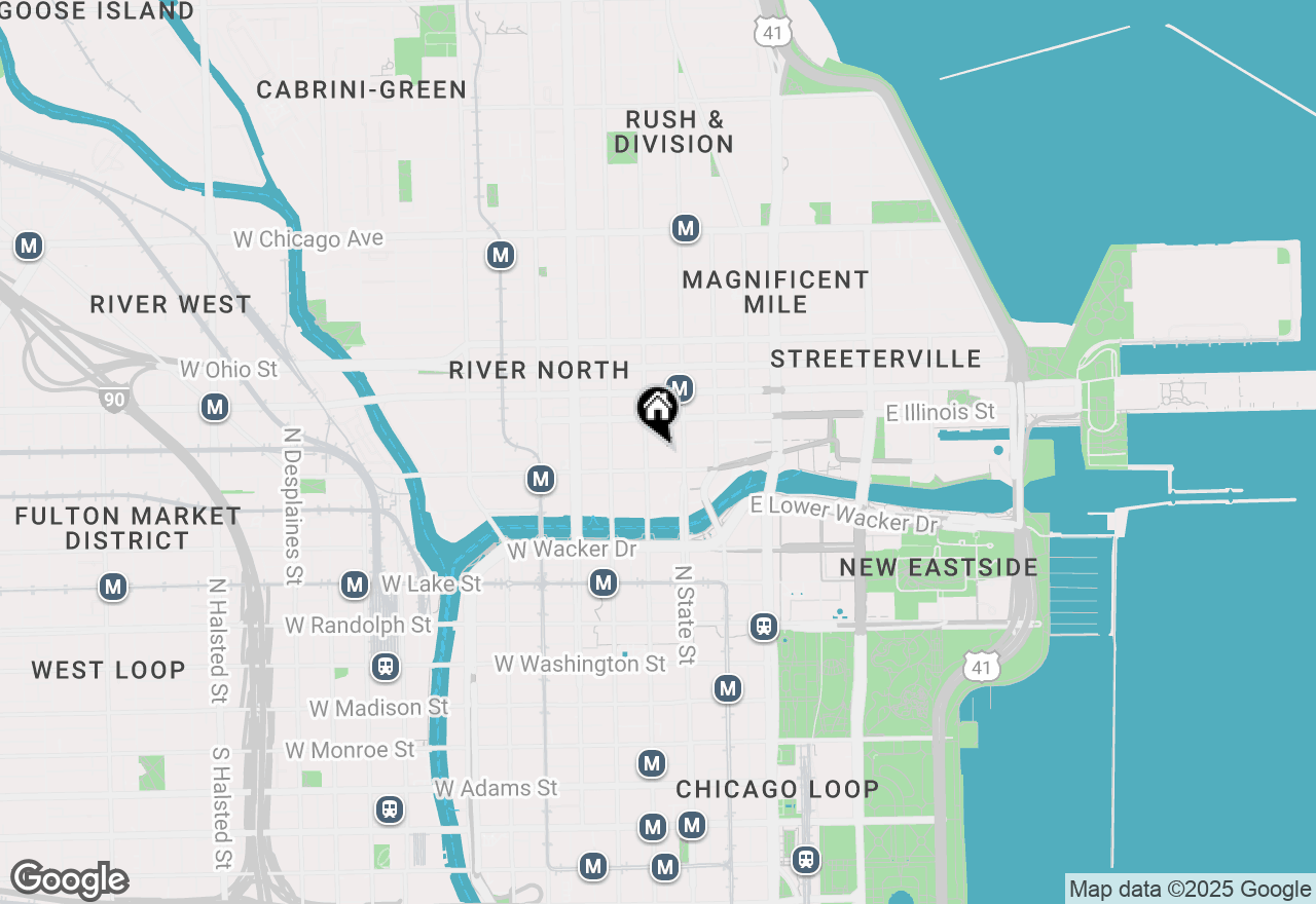 Map of 25 W Hubbard Street #301, Chicago, IL 60654