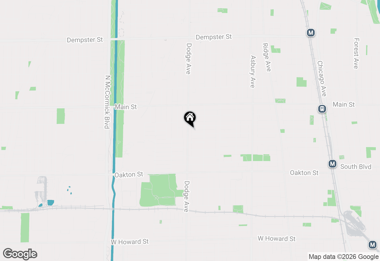 Map of 727 Dodge Avenue #GN, Evanston, IL 60202