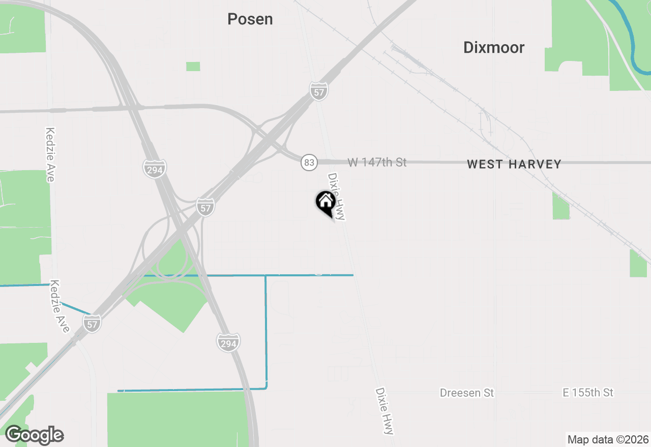 Map of 14903 Western Avenue, Harvey, IL 60426