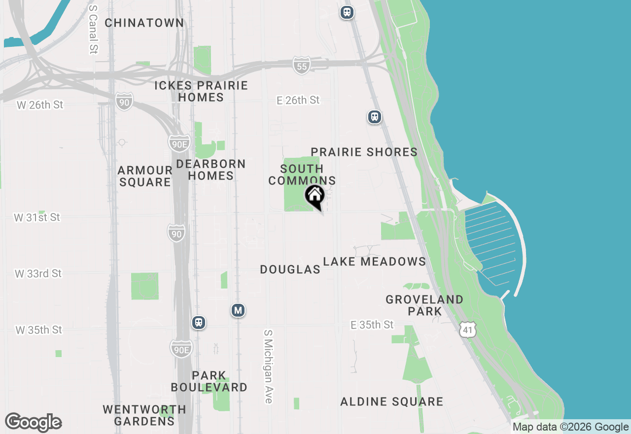 Map of 3105 S Giles Avenue #1S, Chicago, IL 60616