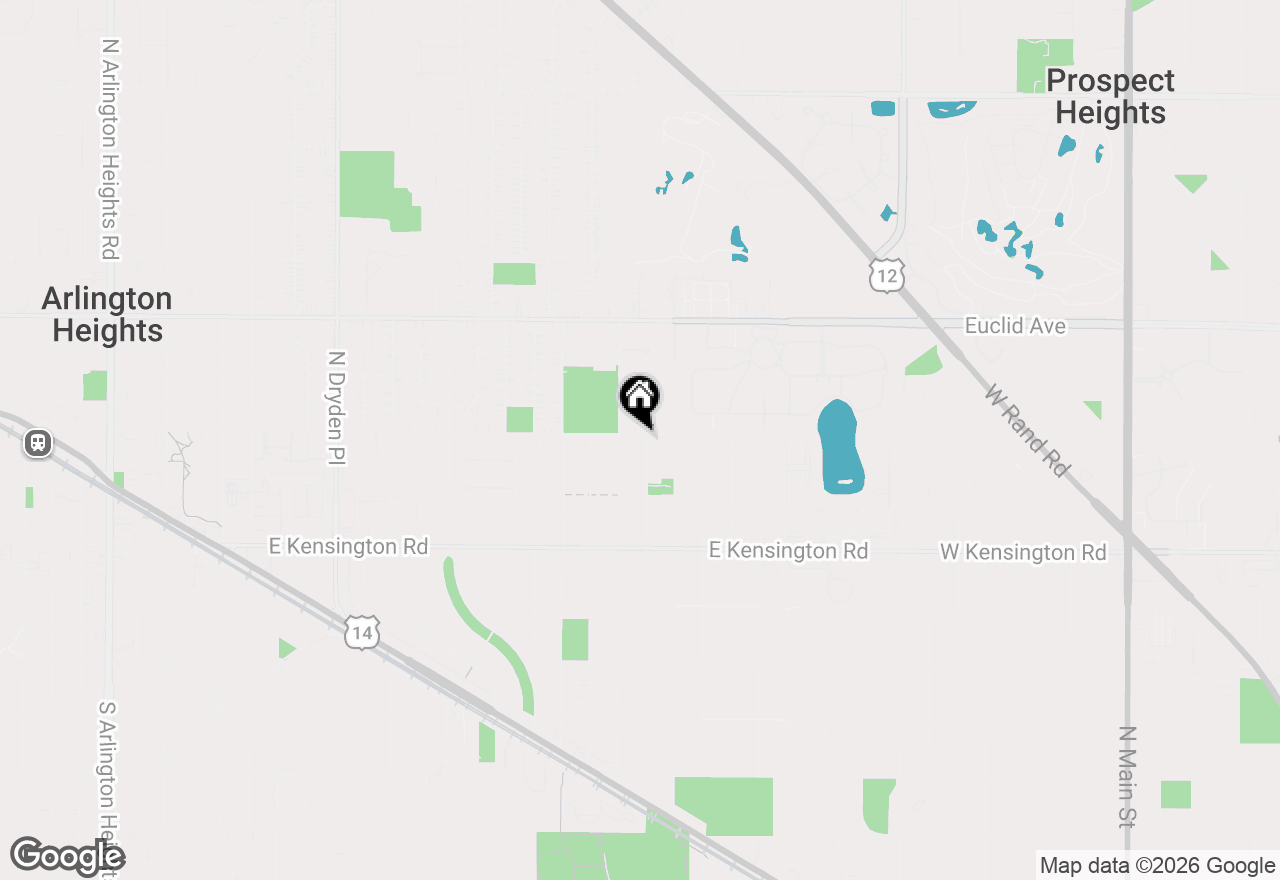 Map of 132 N Phelps Avenue, Arlington Heights, IL 60004