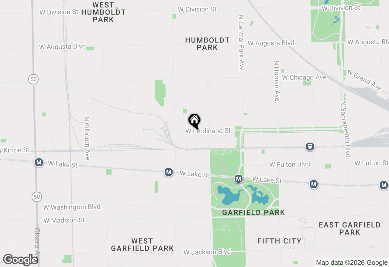 Map of 3853 W Ferdinand Street, Chicago, IL 60624