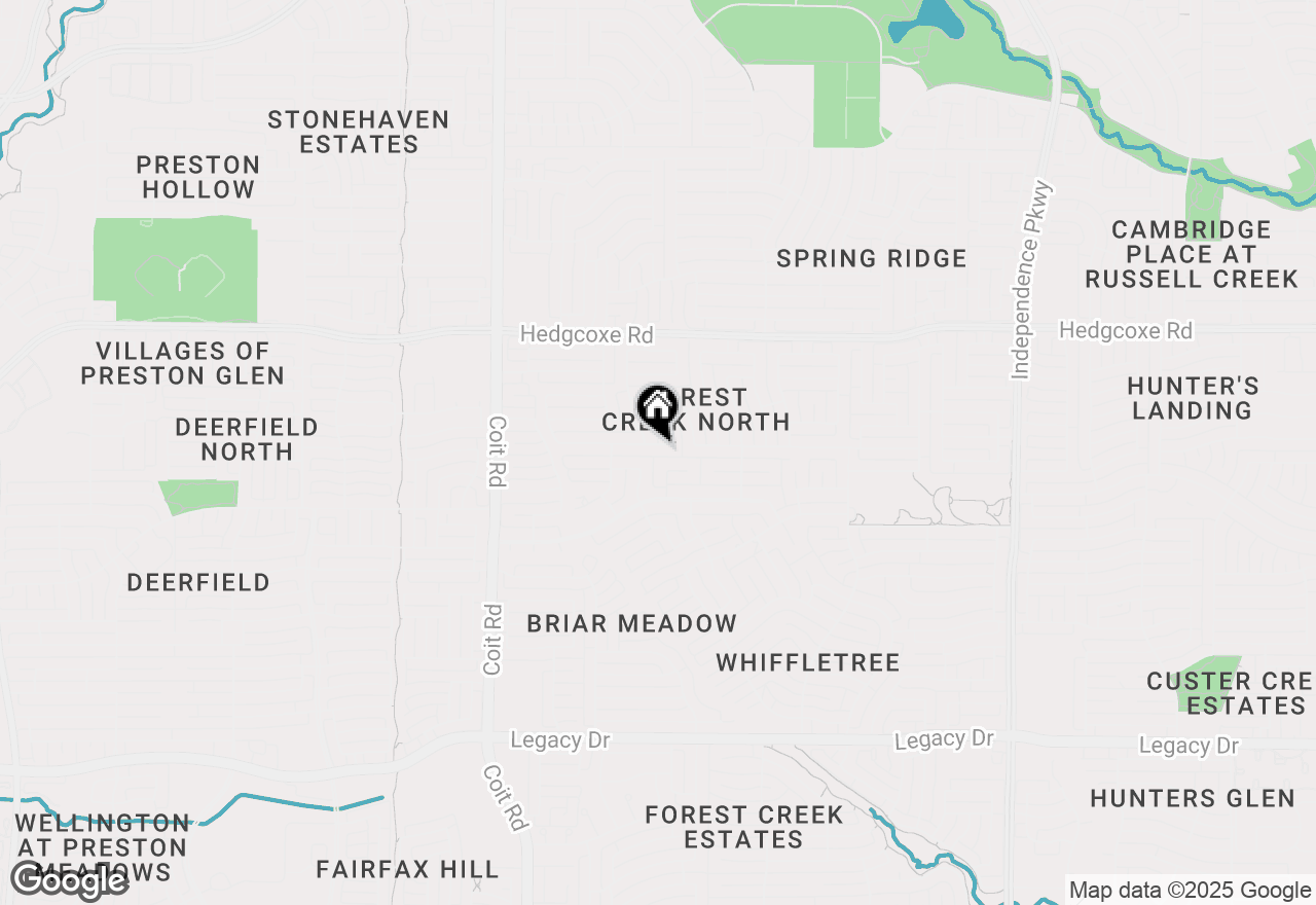 Map of 3608 Morning Dove Drive, Plano, TX 75025