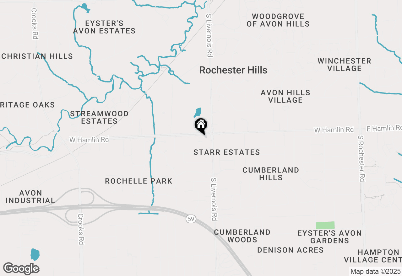 Map of 2019 Breckenridge Court, Rochester Hills, MI 48307