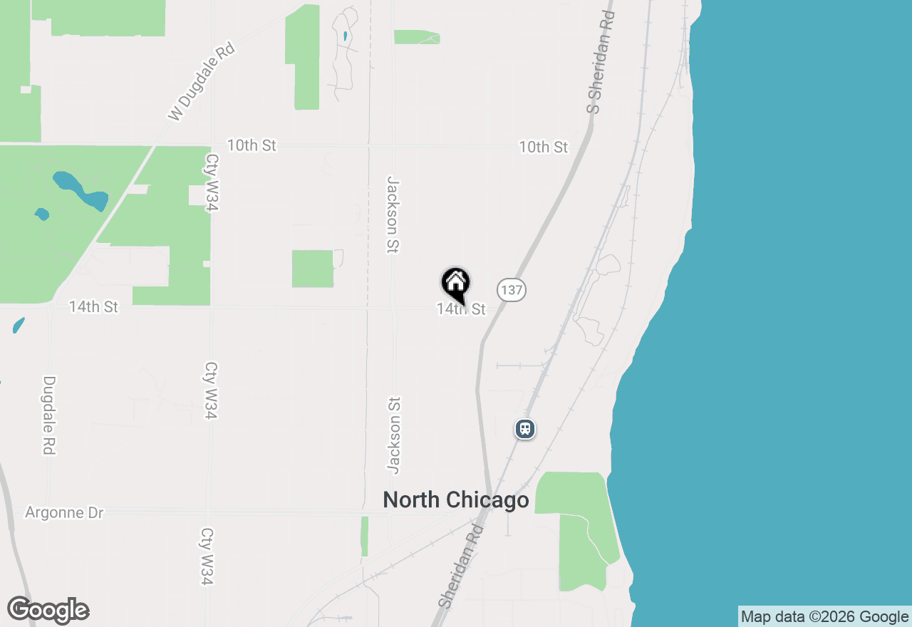 Map of 805 Audrey Nixon Boulevard, North Chicago, IL 60064
