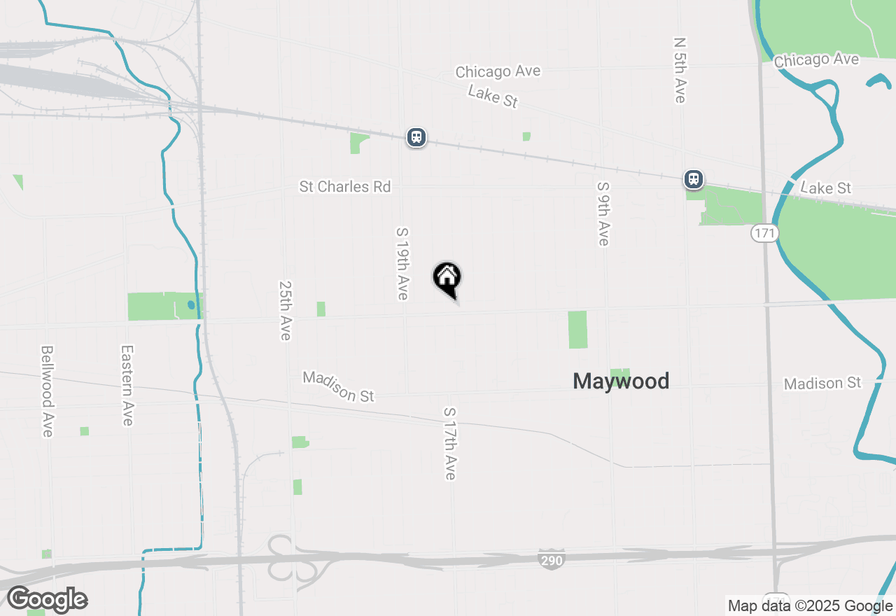 Map of 1619 Washington Boulevard, Maywood, IL 60153