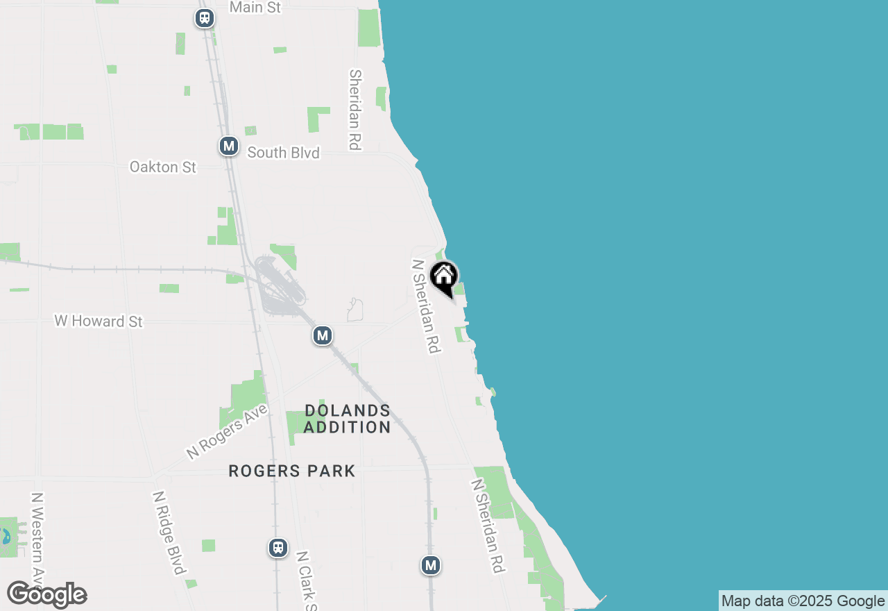 Map of 7634 N Eastlake Terrace #1N, Chicago, IL 60626