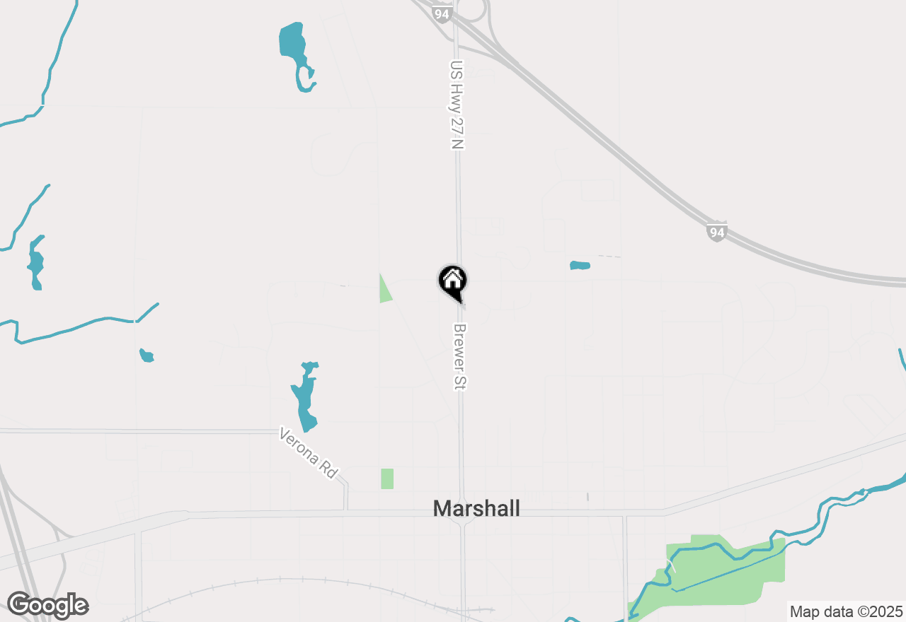 Map of 529 Brewer Street, Marshall, MI 49068