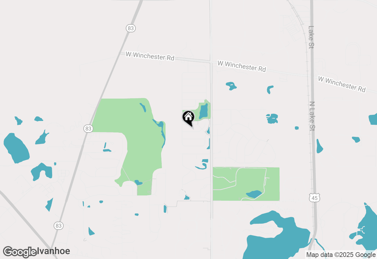 Map of 1312 Dorchester Drive, Mundelein, IL 60060