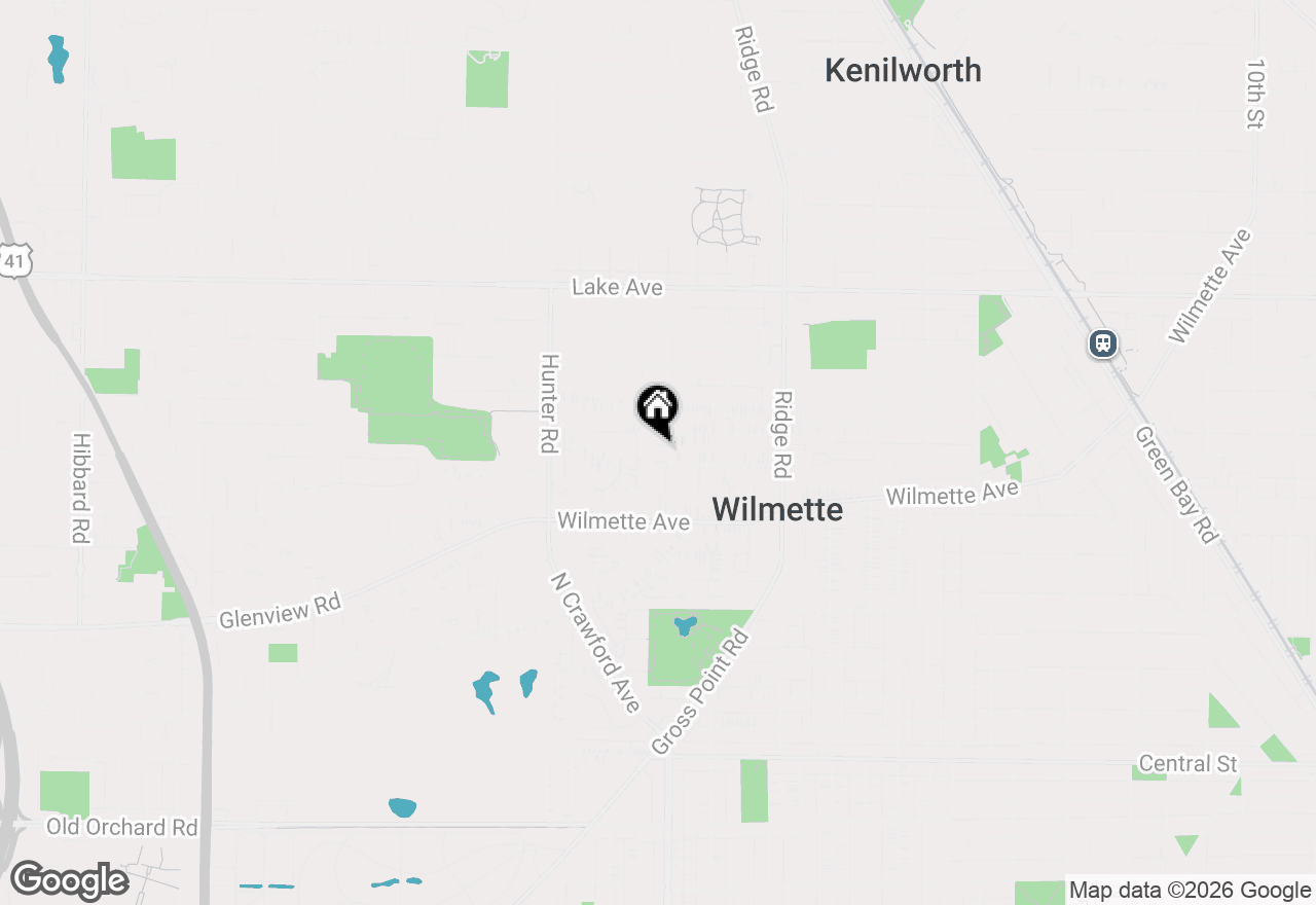 Map of 509 Pinecrest Lane, Wilmette, IL 60091