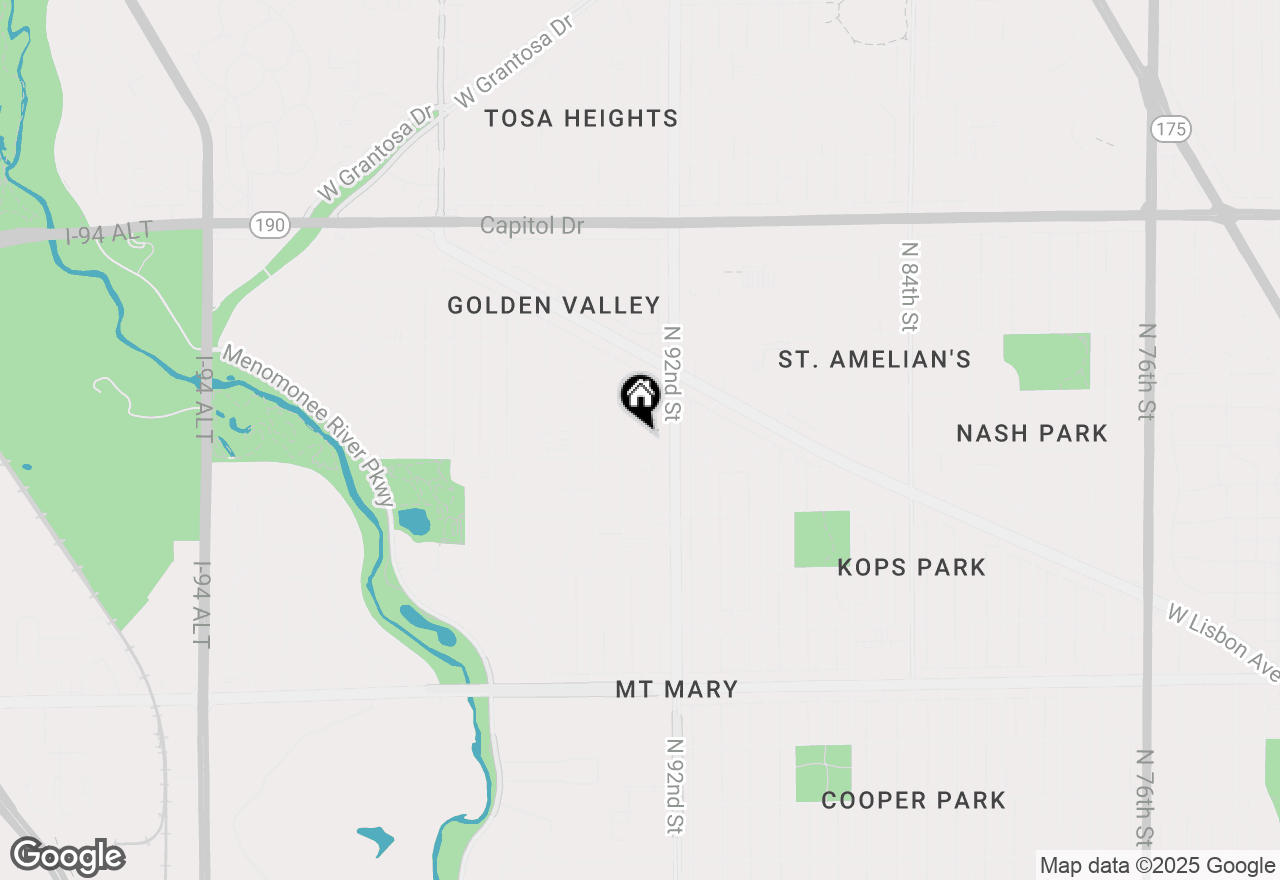 Map of 3523 N 93rd St, Milwaukee, WI 53222