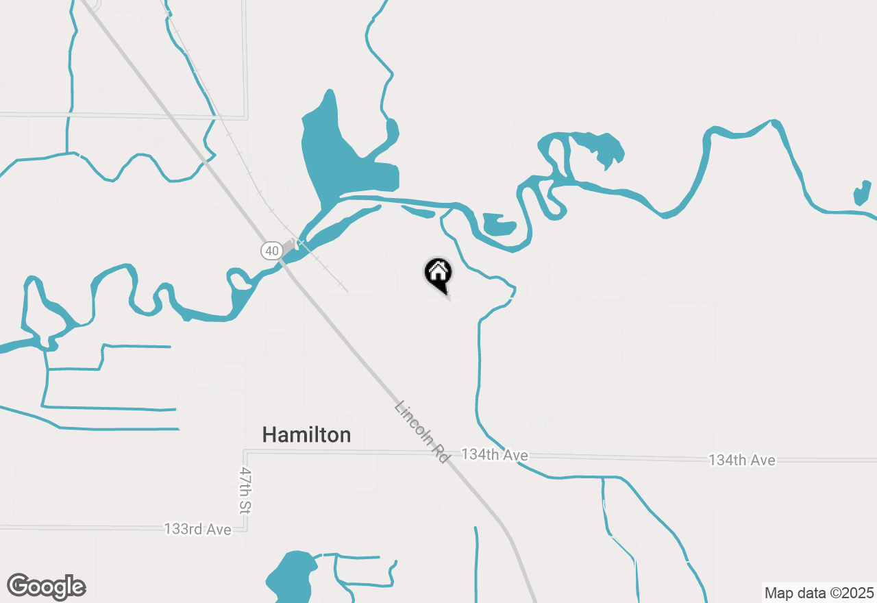 Map of 4578 135th Ave Avenue, Hamilton, MI 49419