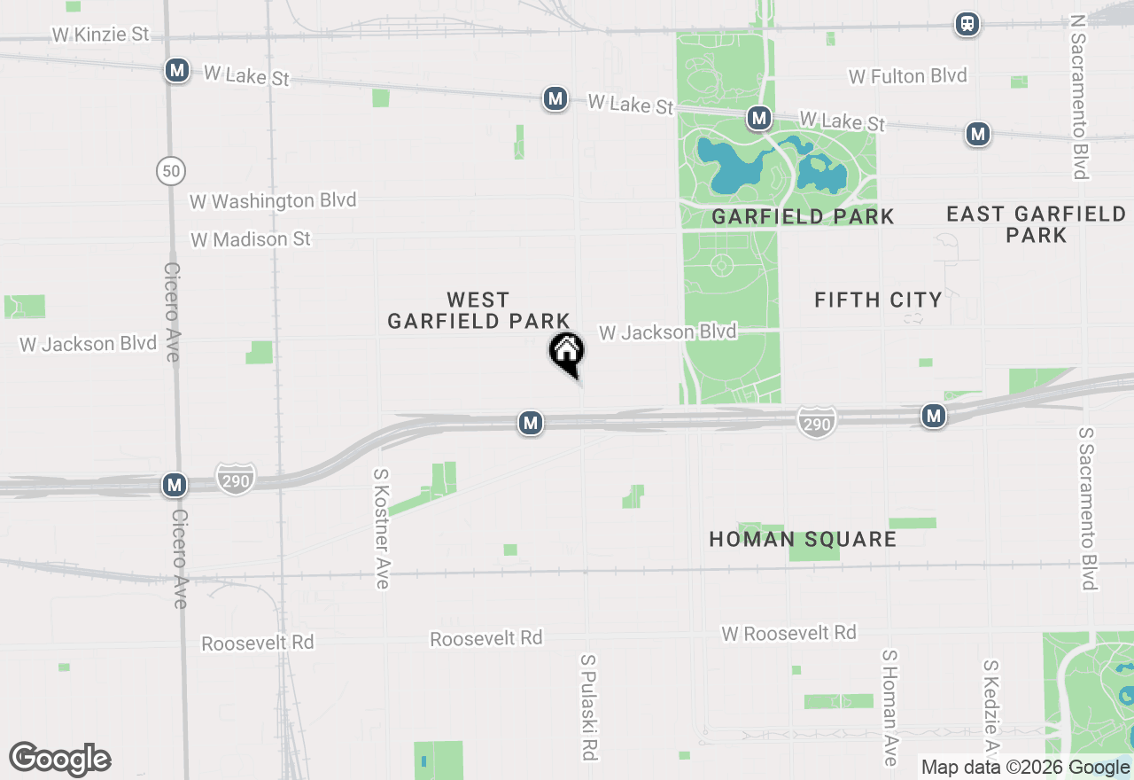 Map of 4017 W Van Buren Street, Chicago, IL 60624