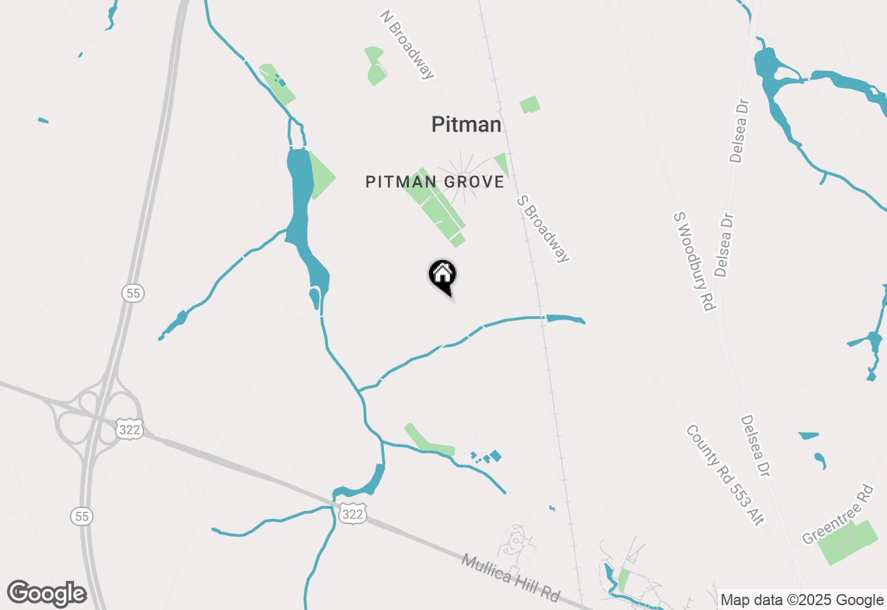 Map of 425 Florence Avenue, Pitman, NJ 08071