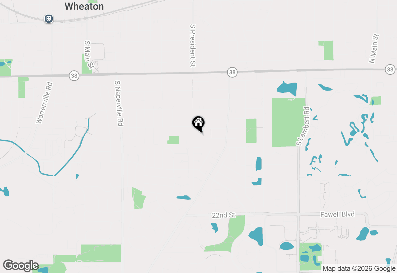 Map of 1015 E Lowden Avenue, Wheaton, IL 60189