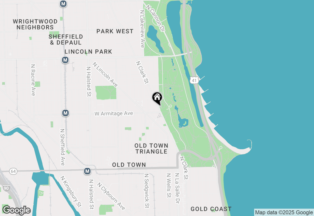 Map of 2020 N Lincoln Park West #7A, Chicago, IL 60614