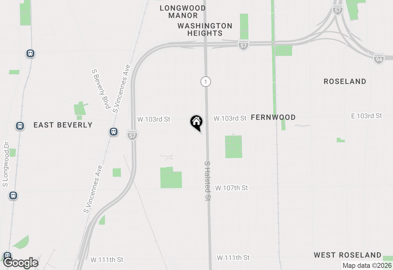 Map of 10356 S Green Street, Chicago, IL 60643