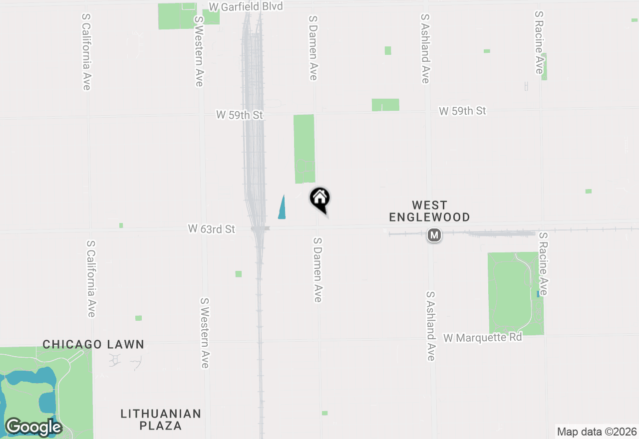 Map of 6245 S Damen Avenue, Chicago, IL 60636