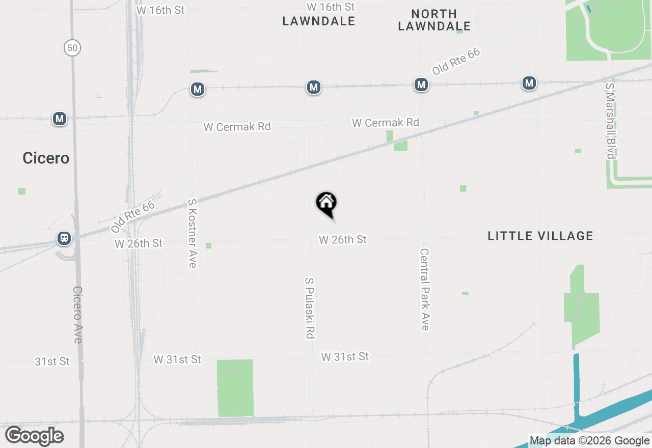 Map of 2527 S Harding Avenue, Chicago, IL 60623