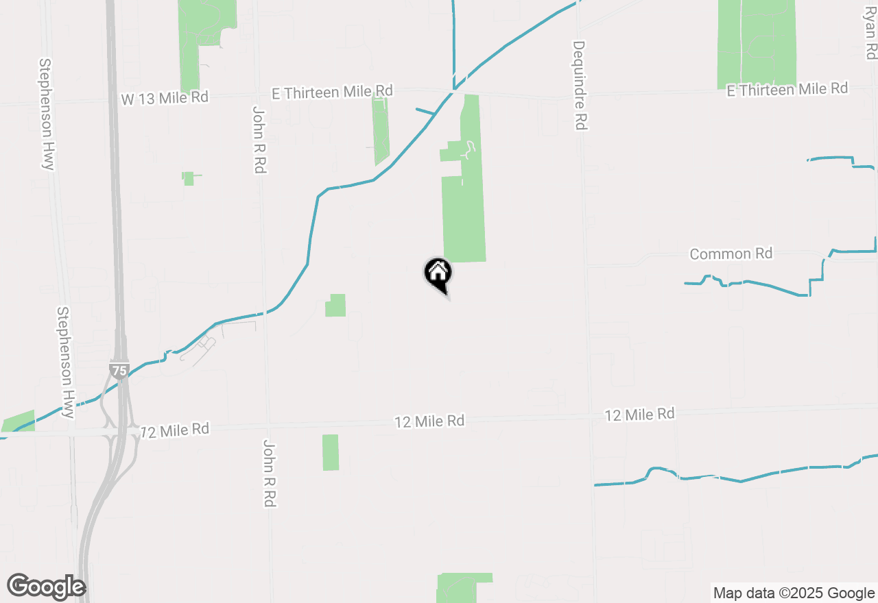 Map of 1234 Fontaine Avenue, Madison Heights, MI 48071