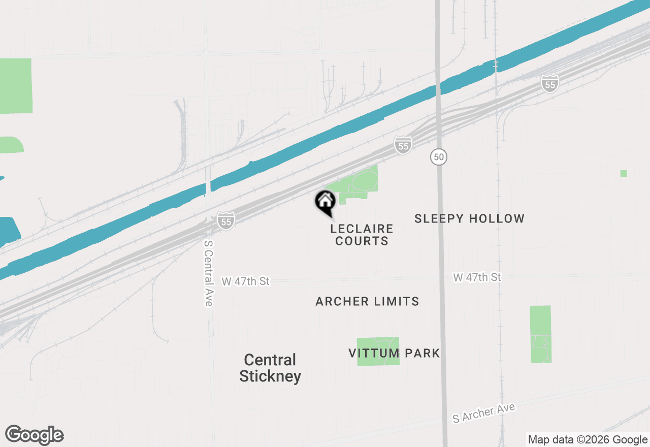 Map of 8021 W 45th Street, Lyons, IL 60534