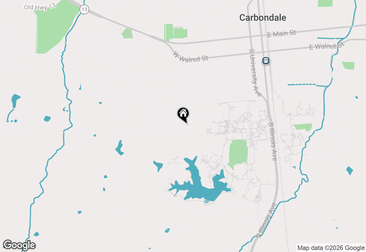Map of 1109 W Hill Avenue, Carbondale, IL 62901